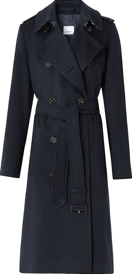 Burberry kensington belted cashmere coat